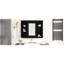 Armoire murale pour salle de bain 35 po x 27,5 po, aspect moderne, armoire murale peinte en noir 35 po x 27,5 po, espace de rangement