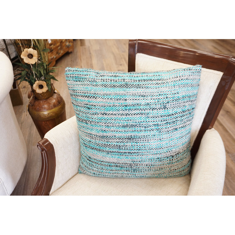Abstract Silk Reversible Throw Pillow