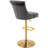 Jiar Swivel Upholstered Adjustable Height Counter Stool with Metal Frame,Gray Bar Stools -2082221039-2082304901