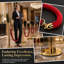 4PCS Stanchion Posts 95 H x 32 W Crowd Control Barrier Set with Red Velvet Rope