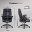 Executive Office Chair, Ergonomic Office Chair, High Back, Height Adjustable, Comfortable Swivel Chair With Headrest, Suitable For Computer Desk, Office Desk,Black