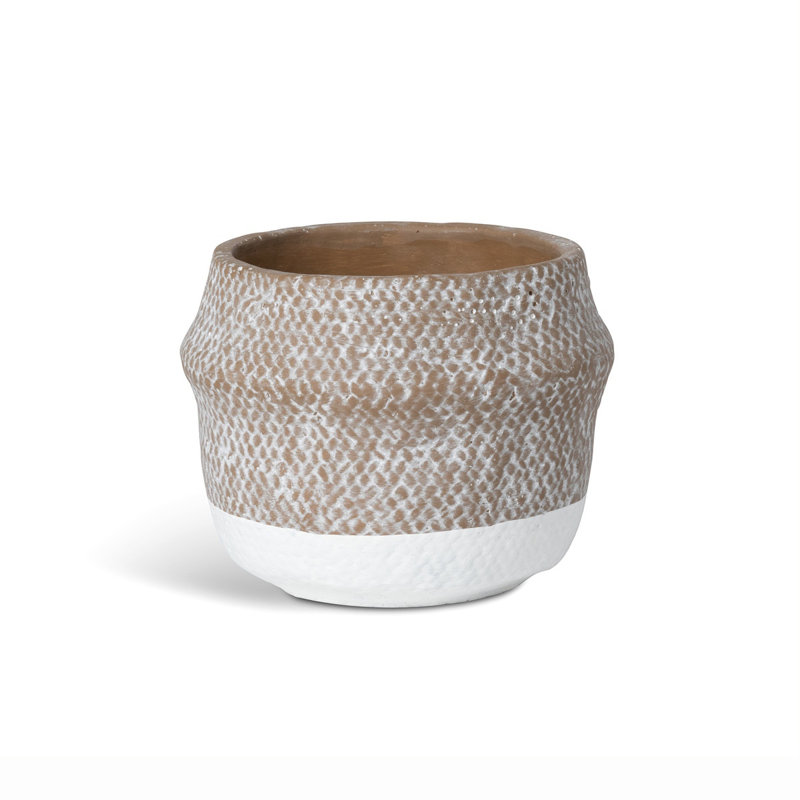 Rustic Modern Planter, 5.75" H x 7.25" W x 7.25" D