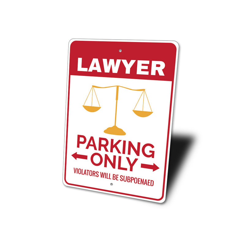 Panneau d'avocat en aluminium, H 14 po x l 10 po x P 0,04 po