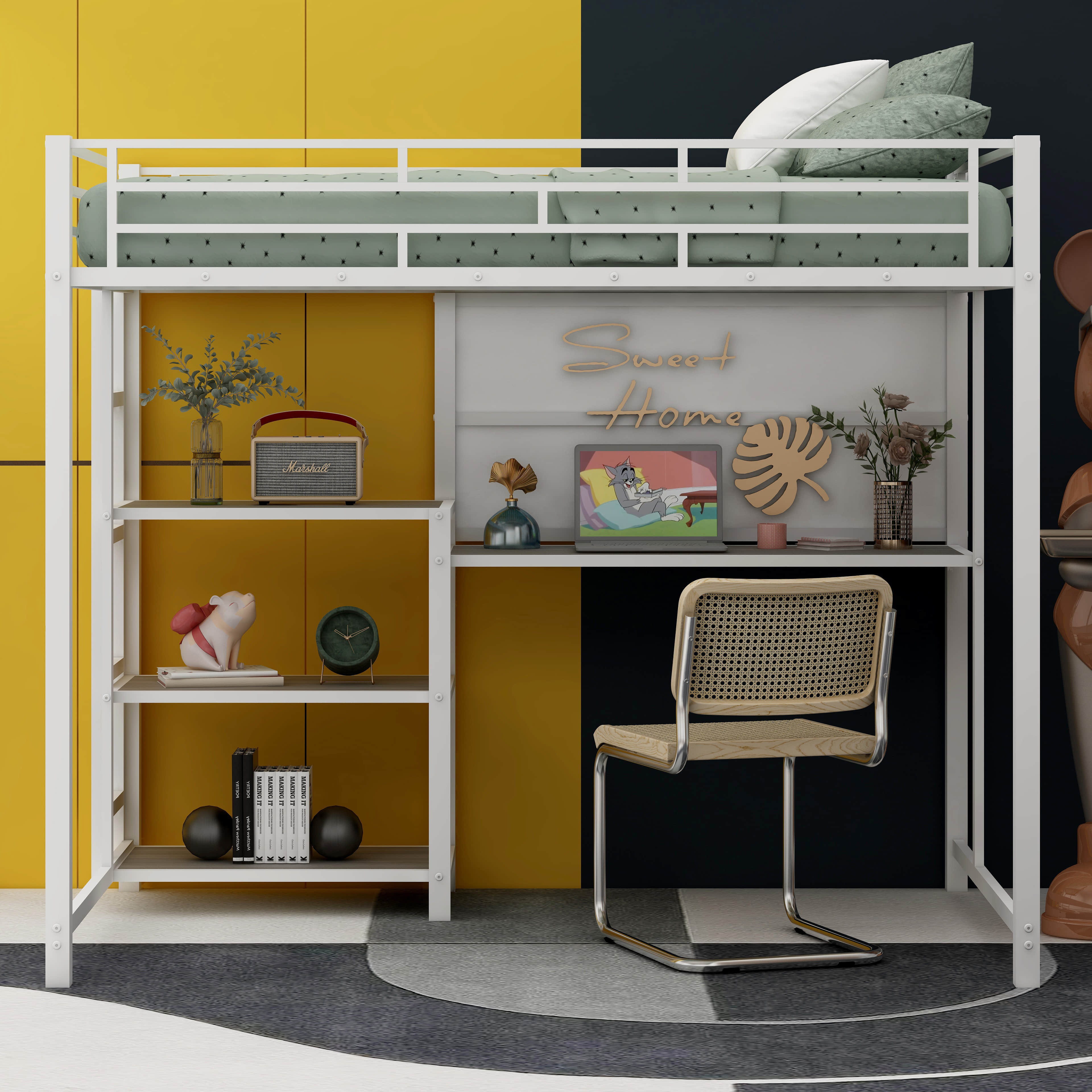 Isabelle & Max™ Femke Loft Bed with Desk by Isabelle & Max & Reviews ...