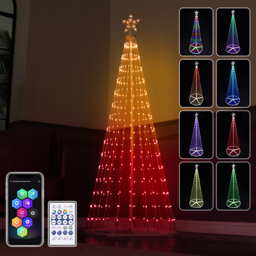 The Holiday Aisle® LED Christmas Tree Lighted Display & Reviews | Wayfair