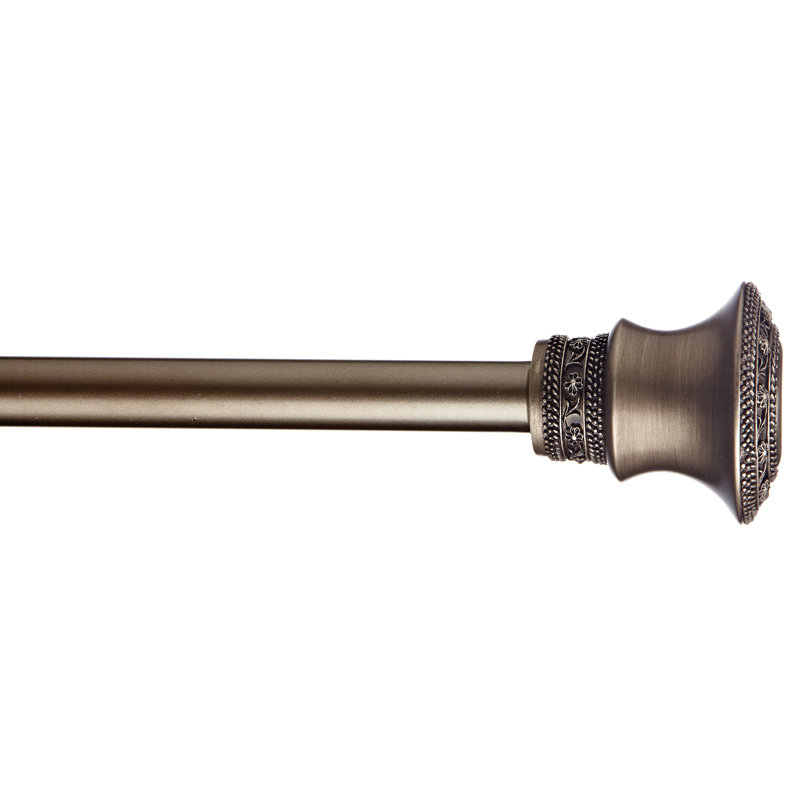 Echevarria Adjustable Single Curtain Rod, 9.25" H x 86" W x 6.25" D