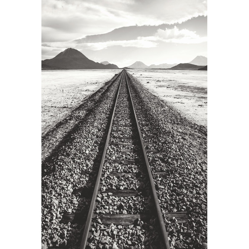 Railroad Tracks To Nowhere 2 - Wrapped Canvas Print, 30cm H x 20cm W x 3.8cm D