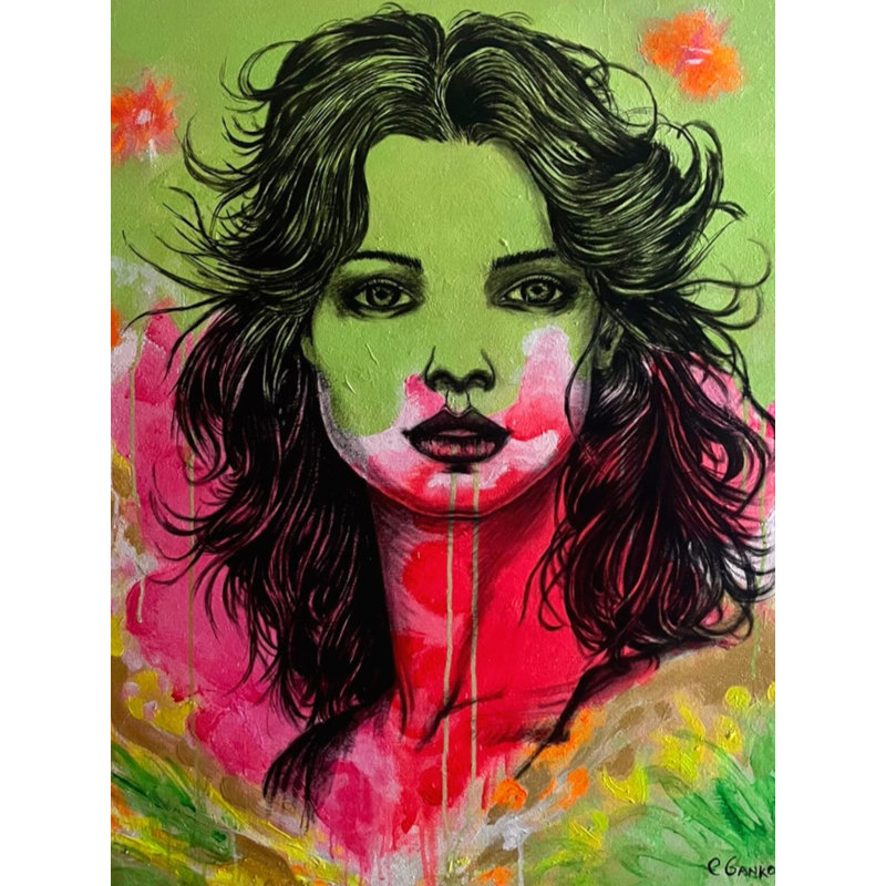 Femme glamour | Acrylique sur toile | Par Paritosh | Décoration murale