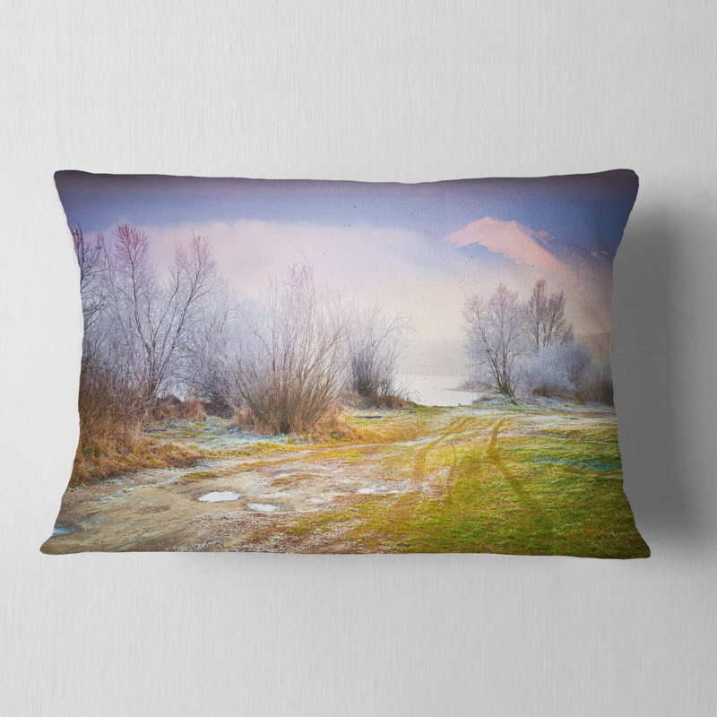 Coussin lombaire imprimé automne brumeux