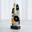 Fused Floral Flat Vase-Neutral