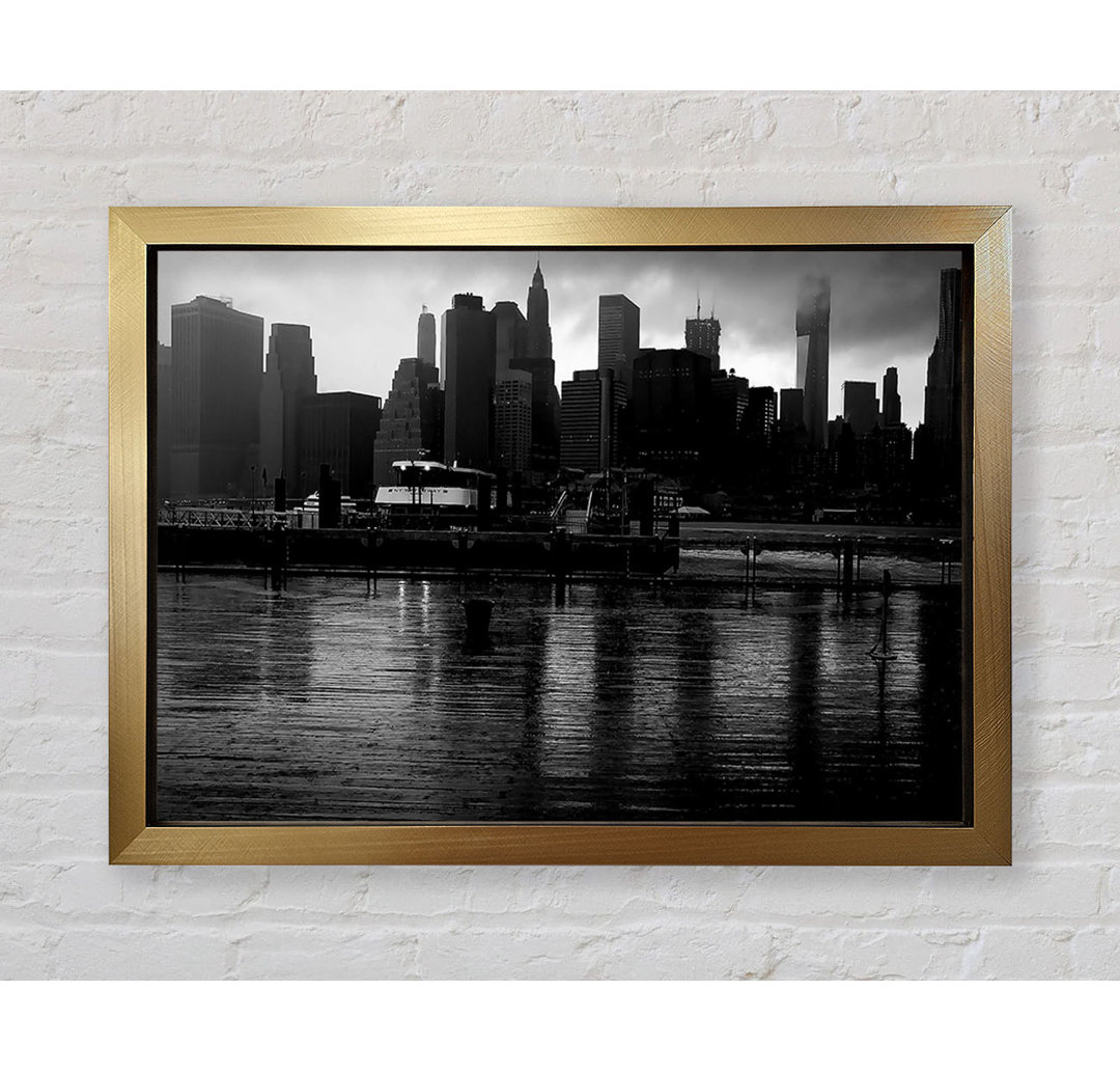 Hudson River New York B N W - Druck