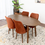 Braicyn 4 - Person Solid Wood Solid Wood Top Four Leg Dining Set