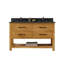 Keri 54'' Double Bathroom Vanity with Blue Limestone Top-1061682141