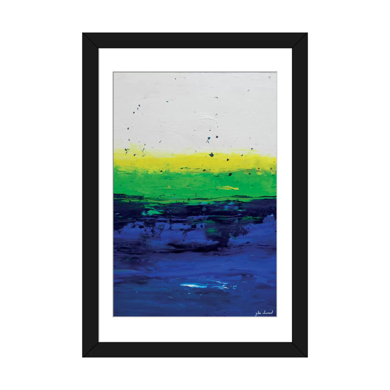 Modern & Contemporary, Black Framed Fine Art Paper, White, 24" H x 16" W x 1" D