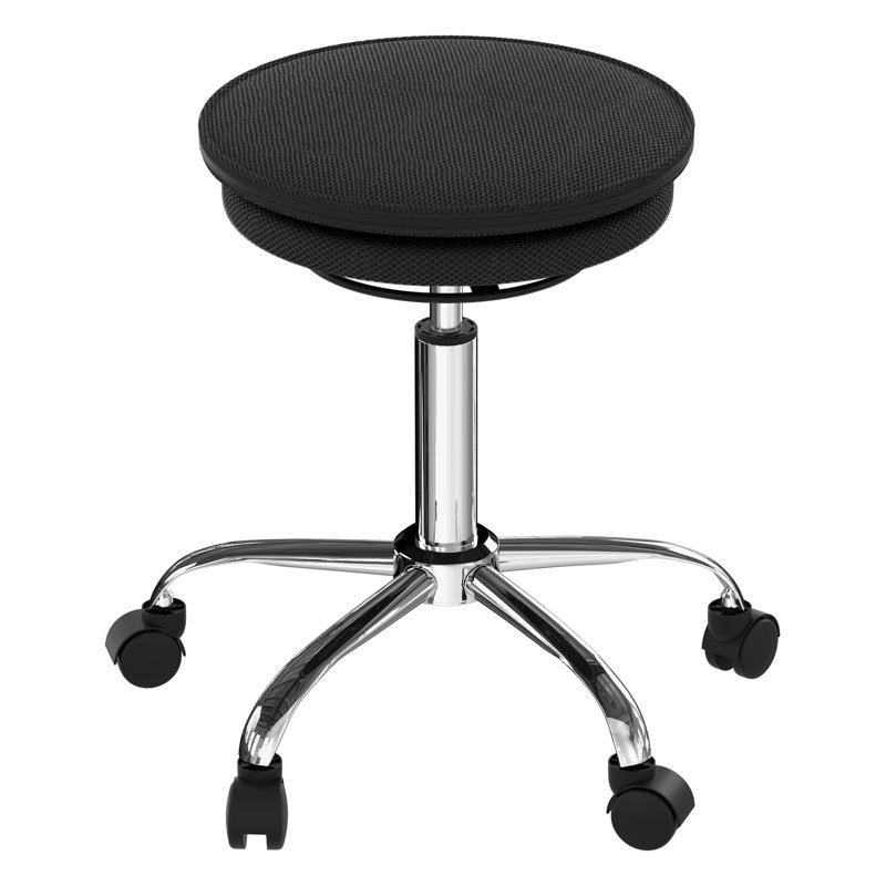 Uncaged Ergonomics® Wobble Stool Air Adjustable-Height Rolling Balance Stool