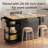 Wood Kitchen Island with Drop Leaf, 2 Shelves, 2 Doors, Towel Rack & Spice Rack for Kitchen, Dining, or Living Room-196182943