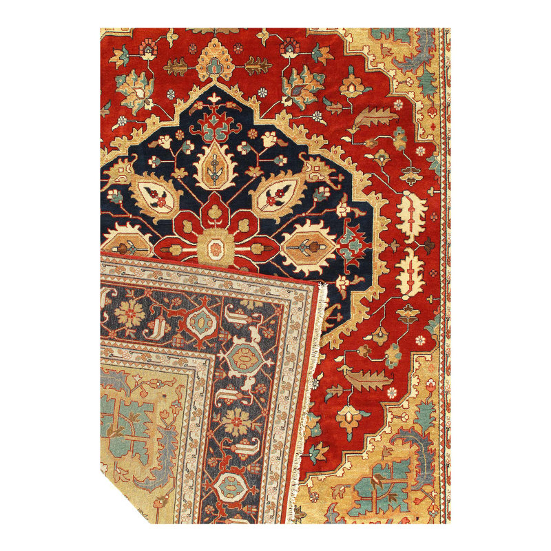 Indian Wool Oriental Area Rug