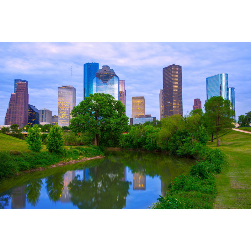 Houston Houston Modern par Lunamarina - photographie sur toile tendue, H 24 po x l 36 po