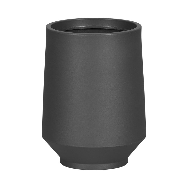 Dalya Pot Planter, 16.25" H x 12.25" W x 12.25" D, Dark Gray