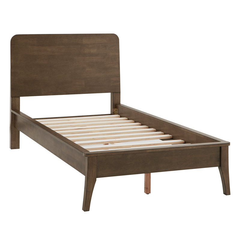 Olympia Platform Bed, Walnut, Twin