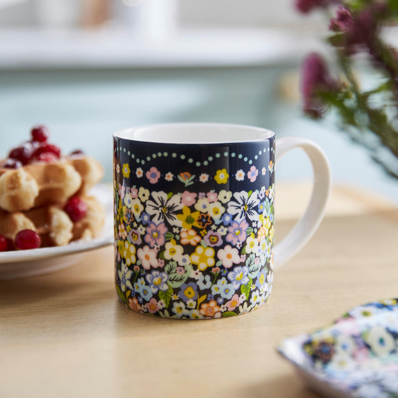 Confetti Floral New Bone China Coffee Mug