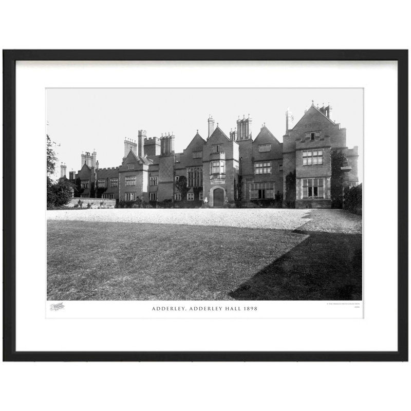 Adderley, Adderley Hall 1898 by Francis Frith - Single Picture Frame Print, 60cm H x 80cm W x 2.3cm D