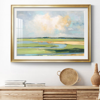 Pastel Horizon II - peinture encadrée