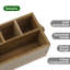 Solid Wood Rectangle Flatware Caddy