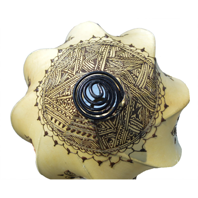 Lustre géométrique unique à 1 lumière avec détails en fer forgé Arellano