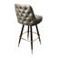 Tabouret de bar pivotant extérieur touffeté-117321614