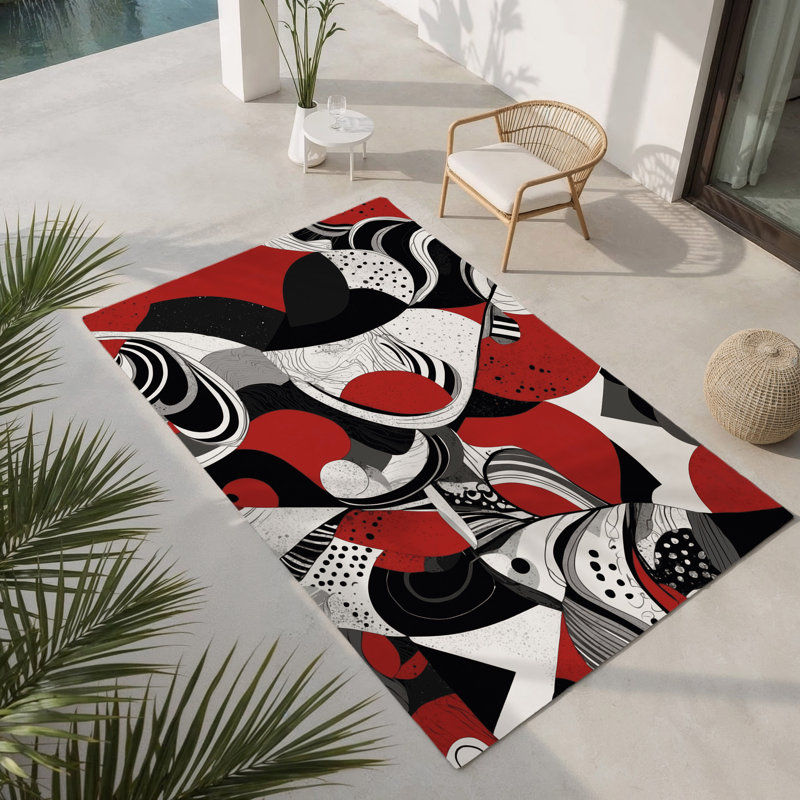 Obsidian Whisper Indoor And Outdoor Area Rug, Rectangle 8' x 10'