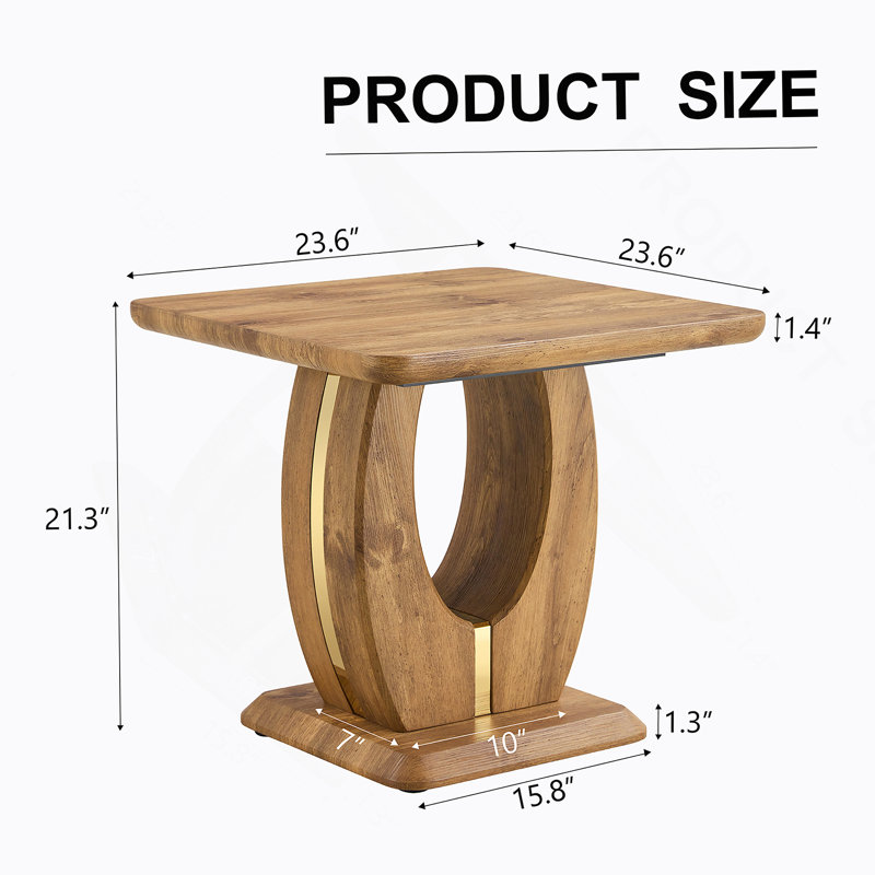 Table basse carrée en bois MDF