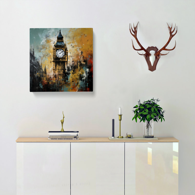 Modern Wall Art - Wrapped Canvas - Framed Print, 50cm H x 50cm W x 3cm D
