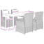  Garden Dining Set Black, Cream White-1450276186