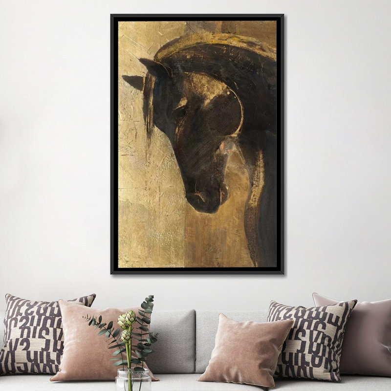 " Trojan Horse II.A " by Albena Hristova, Black Framed Canvas, 26" H x 18" W x 1.5" D