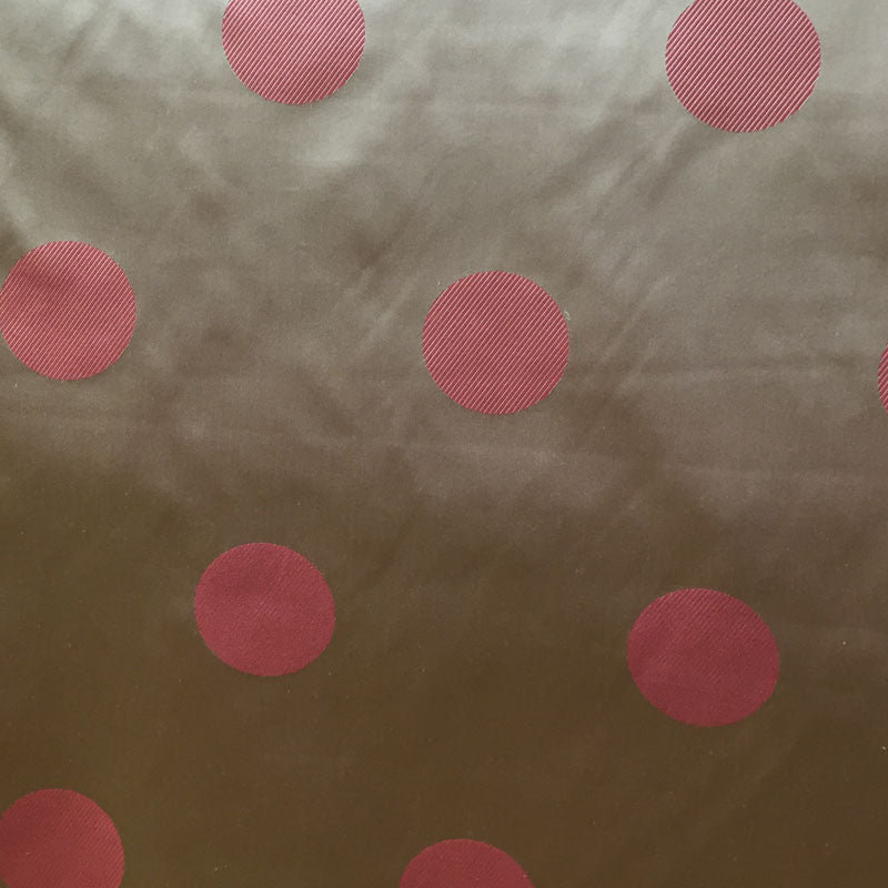Contempo Fabric | Two-Toned Dotted Silk Fabric | Drapery & Curtain Fabric, Caramel