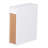 Bathroom Floor Organizer Free Standing Space Saving Narrow Storage Cabinet Bath Toilet Paper Holder with Drawers White