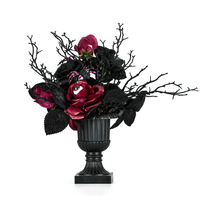Rose noire d'Halloween 18 po
