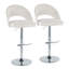 Tabouret de bar réglable Resme avec repose-pieds en T arrondi (ensemble de 2)-121972421-121972416