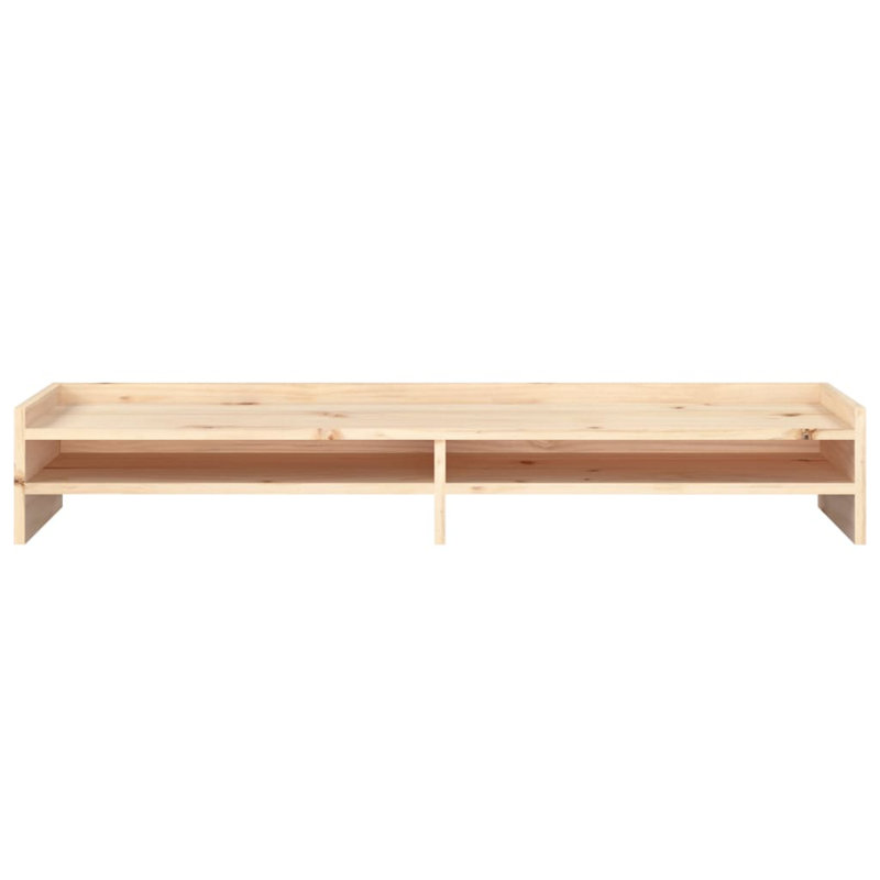 Lakeicha Wood Monitor Stand, Brown, 24 cm H x 100 cm W x  16 cm D