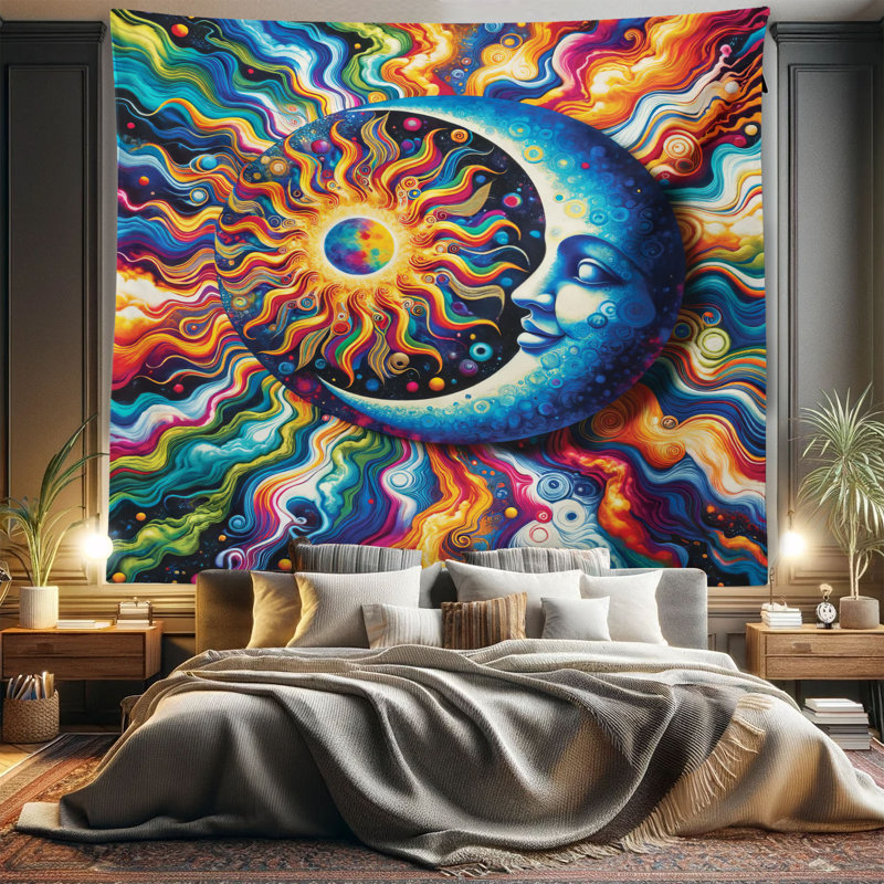 Tapisserie en microfibre, H 104 po x l 88 po