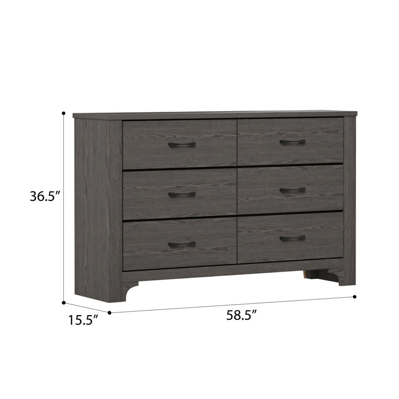 Commode 6 tiroirs Junipe Brown