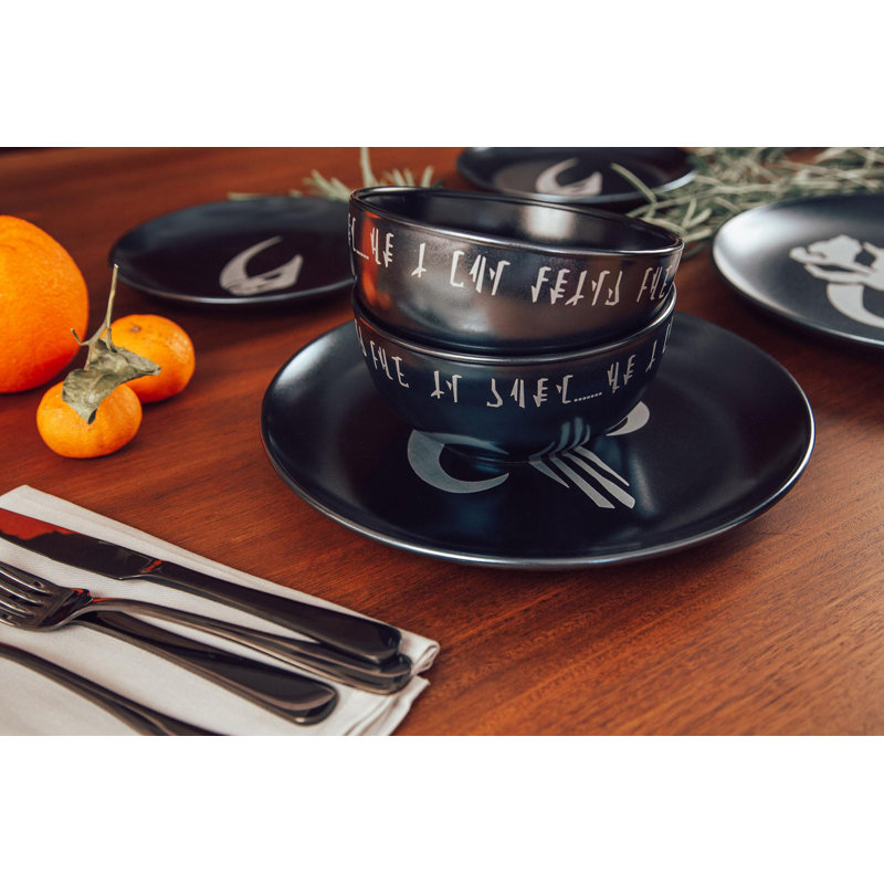 Breux Stoneware Dinnerware Set 2 Piece - Service for 2