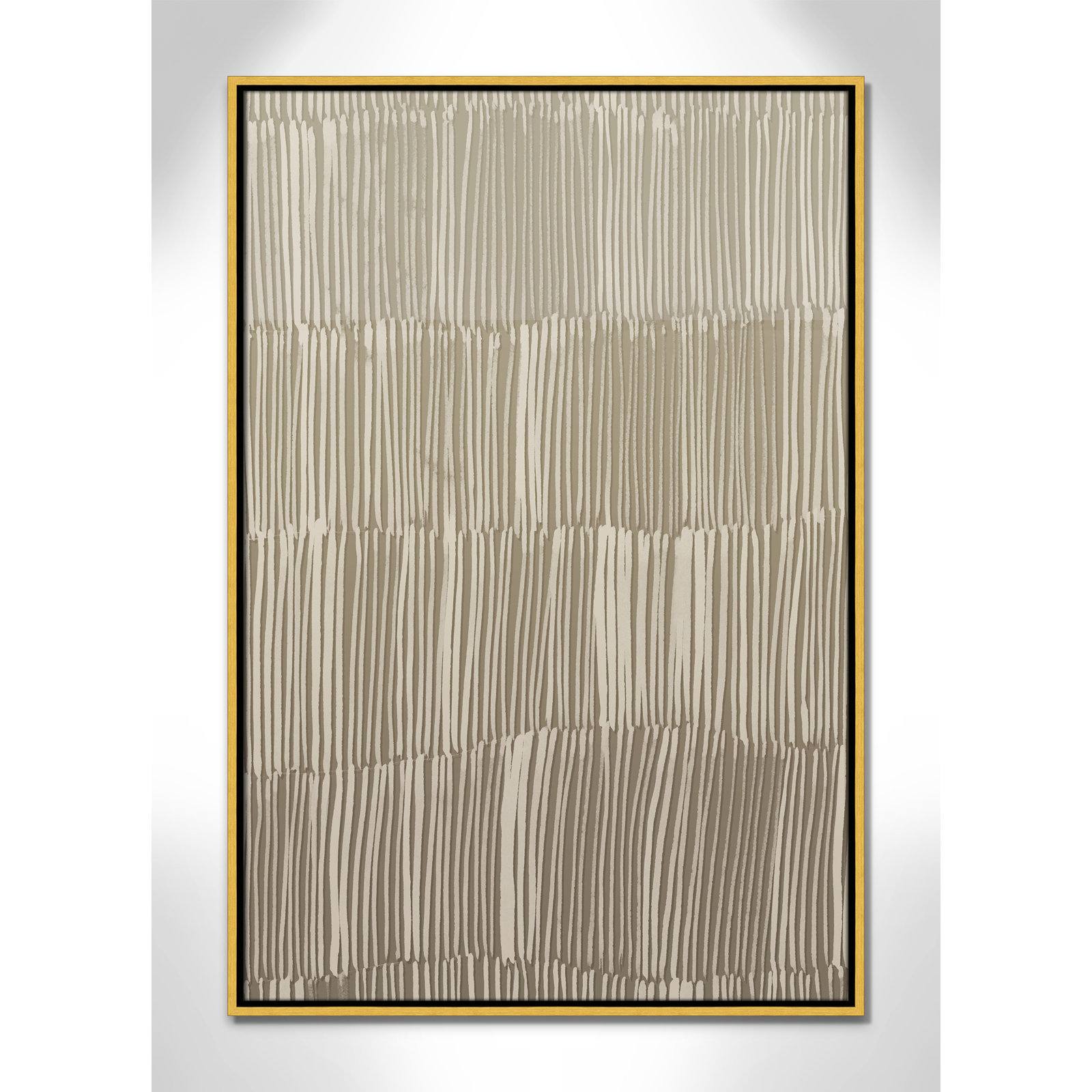 Linear Calm II Print by , 37.5" H x 25.5" W, Gold Floater