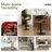 Adjustable Height Bar Stools With Fabric Seat Swivel Stool With Backrest For Kitchen Island, Bar, Home Pub​​-406743118-406839200