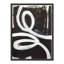 «Hendrix White Swirly Swirls 1», peinture sur toile à cadre flottant-46828703-46828699