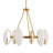 Oviform 6 - Light Steel Classic / Traditional Chandelier