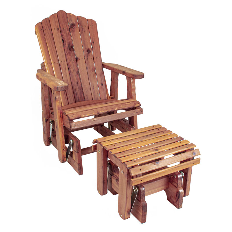 Fauteuil oscillant d'extérieur en cèdre Jeyly