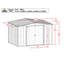 Classic Steel Storage Shed, 10X8, Charcoal