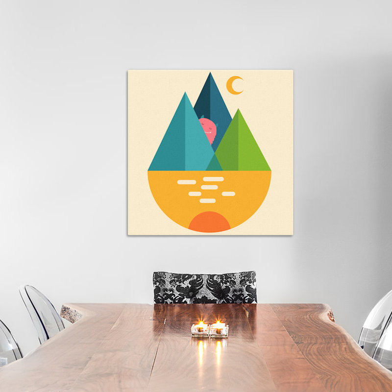 « hello art »-impression sur toile, H 18 po x l 18 po x P 1,5 po, Toile